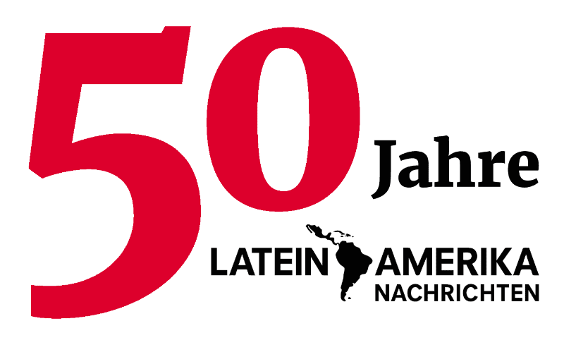 Logo des 50-jährigen Jubiläums der Lateinamerika Nachrichten