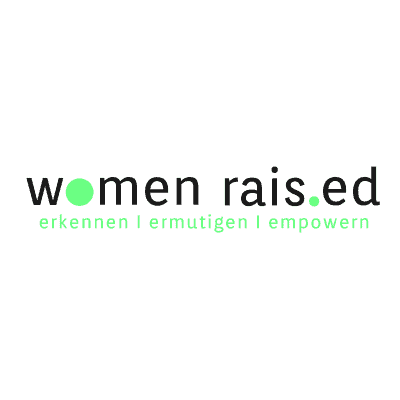 Logo von women rais.ed. Erkennen, ermutigen, empowern